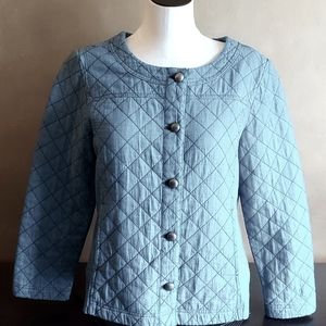 Chico's  lightweight quilted jacket size M